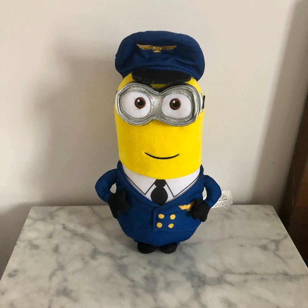 Despicable Me Pilot Kevin Minions The Rise of Gru Illumination 10" Plush Aviator - Picture 2 of 6